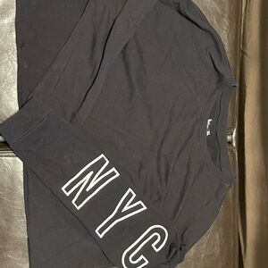 Black Long Sleeve NYC Shirt